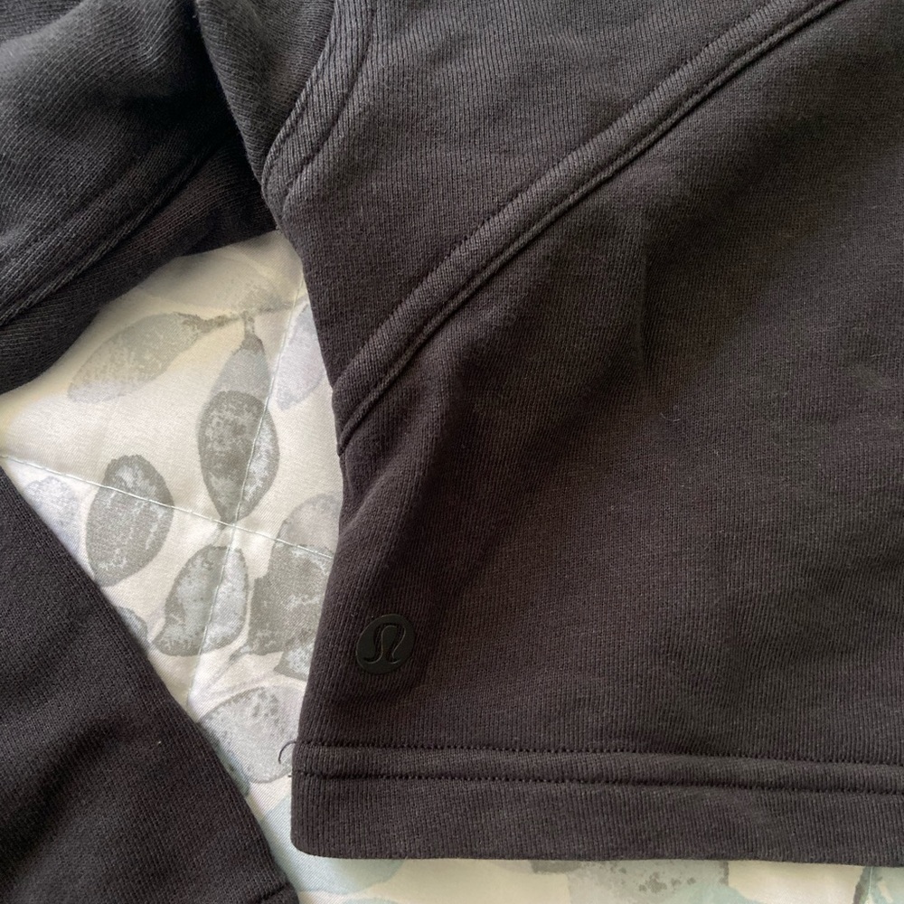 Lululemon All Yours Cropped Hoodie in Black - Picture 6 of 10